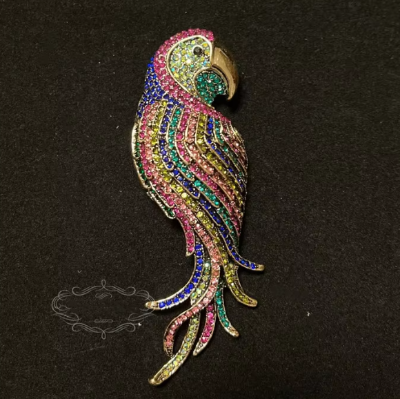 Pastel Parrot Brooch