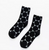 Black & Grey Large Dot Sock