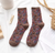 Harriette Brown Merlot Gold  Mix Sock