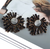 Kimberley Large Rhinestone Cluster Earring Black