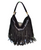 Sheri Fringe Shoulder Bag Black