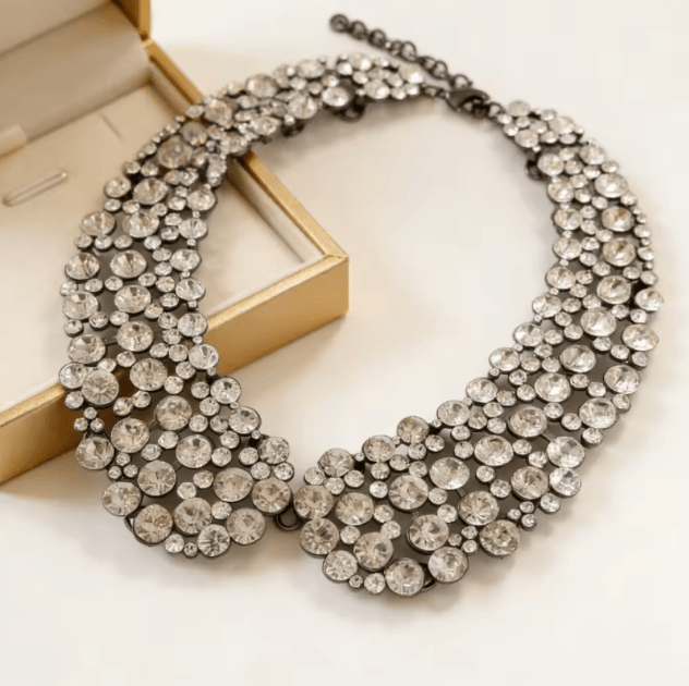 Abby White Rhinestone Collar (Copy)