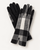 Monique Glove Black White Tartan One Size
