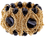 Harlow Black & Gold Stretch Bracelet