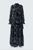 94168 Dark Blue Chiffon Maxi Dress