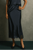 94364 Dark Blue Satin Skirt