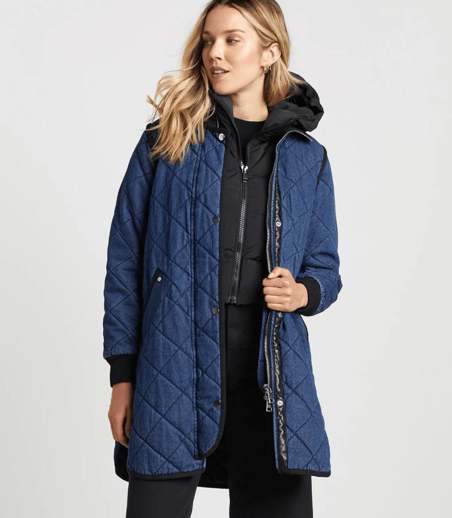 8383 Libby Quilted Denim Coat