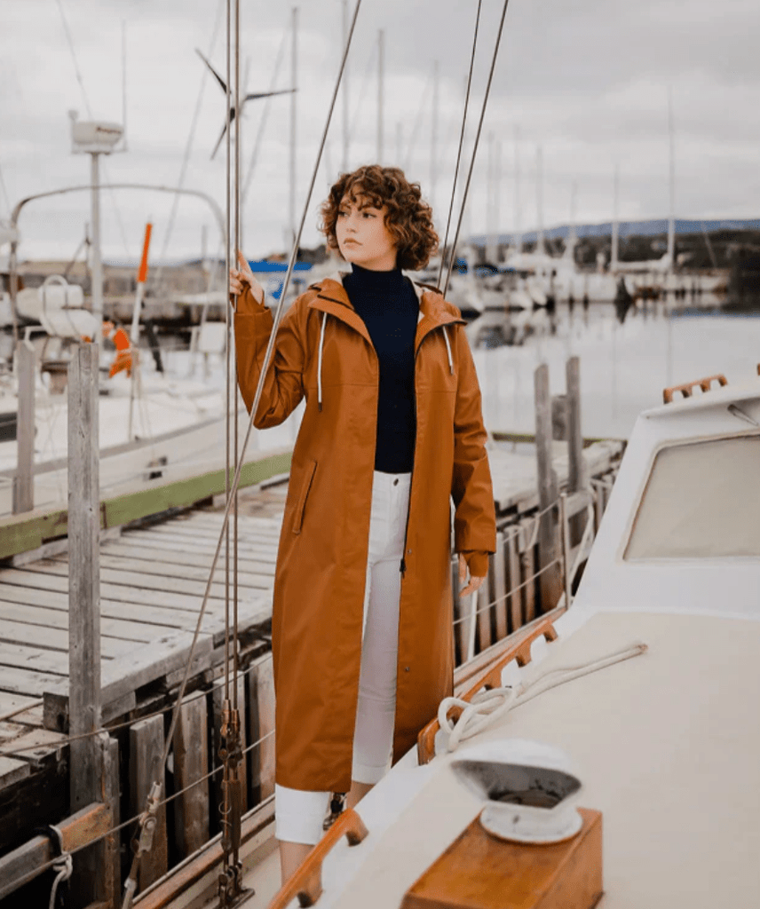 Mernini Cognac WATERPROOF Raincoat