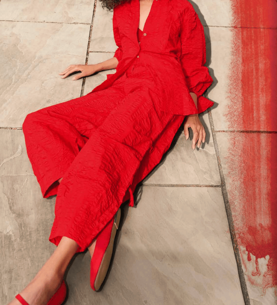 81449 Red Lantern Cotton Trouser