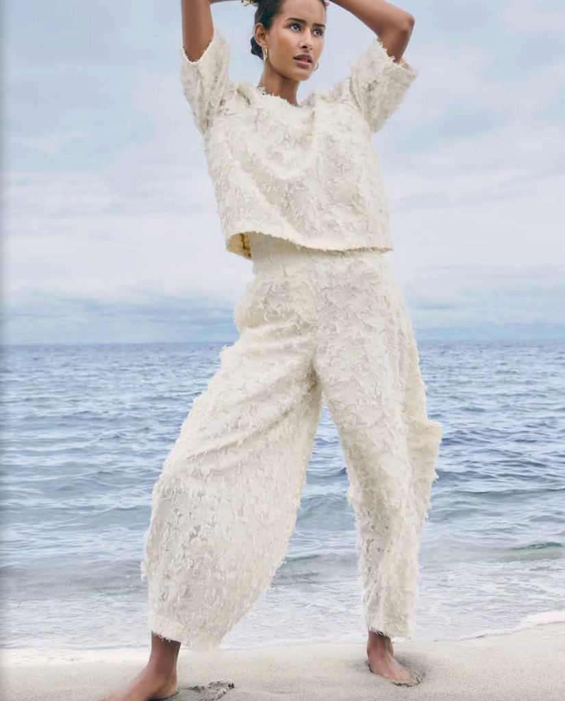 81456 Cream Lantern Trouser