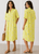 97176 Yellow Lemons Shirt Dress