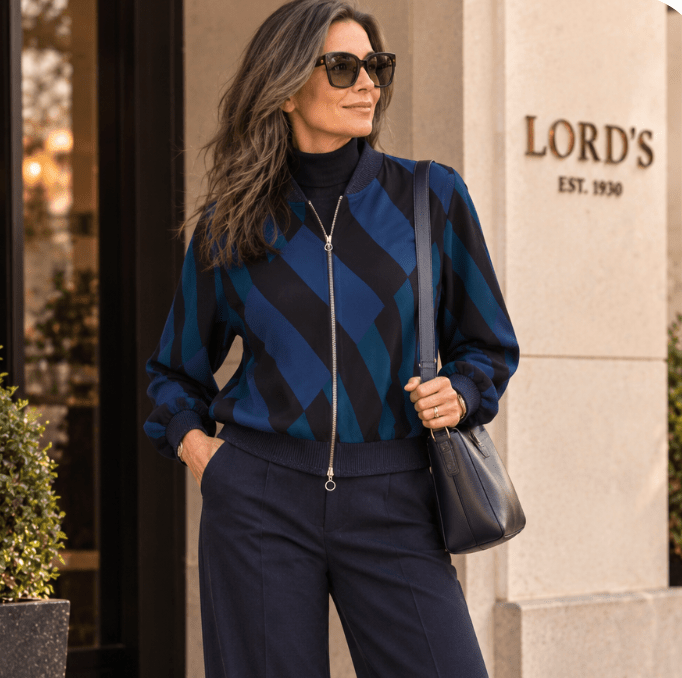50209 Ceres Blue Bomber Jacket