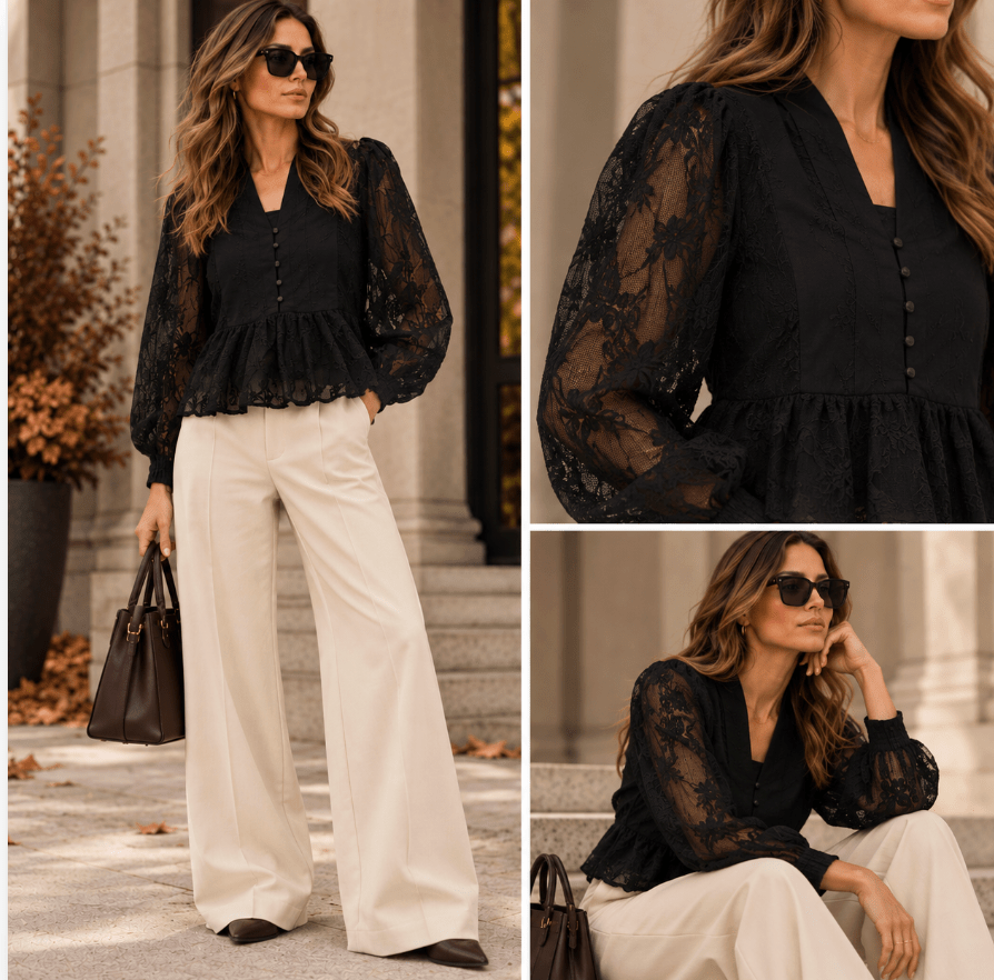 8919 Elma Black Shirt