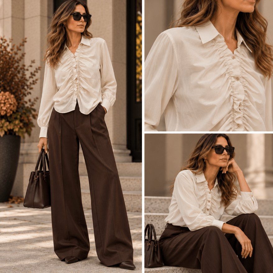 8918 Ellen Bone Blouse