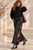 AP600R Black Roses Panel Pull-On Pant