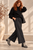 AP600R Black Roses Panel Pull-On Pant