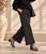 AP600R Black Roses Panel Pull-On Pant