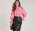33938 Volantes Pink Striped Blouse