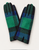 Monique Glove Blue Green Tartan One Size