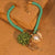 Aqua Rope Charm Pearl Necklace