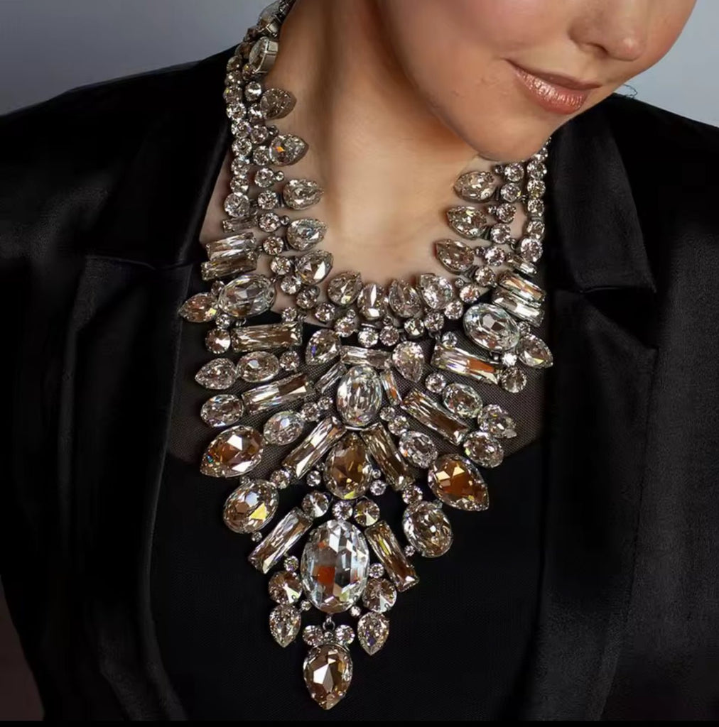 Silver Crystal Necklace