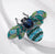 Blue Bumble Bee Jewel Broach