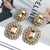 Vintage Champagne Crystal Earrings
