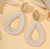 Opal White Crochet Earrings