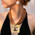Brown Boho Medallion Necklace