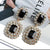 Vintage Black Crystal Earrings
