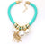 Aqua Rope Pearl Necklace
