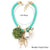 Aqua Rope Charm Pearl Necklace