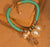 Aqua Rope Pearl Necklace