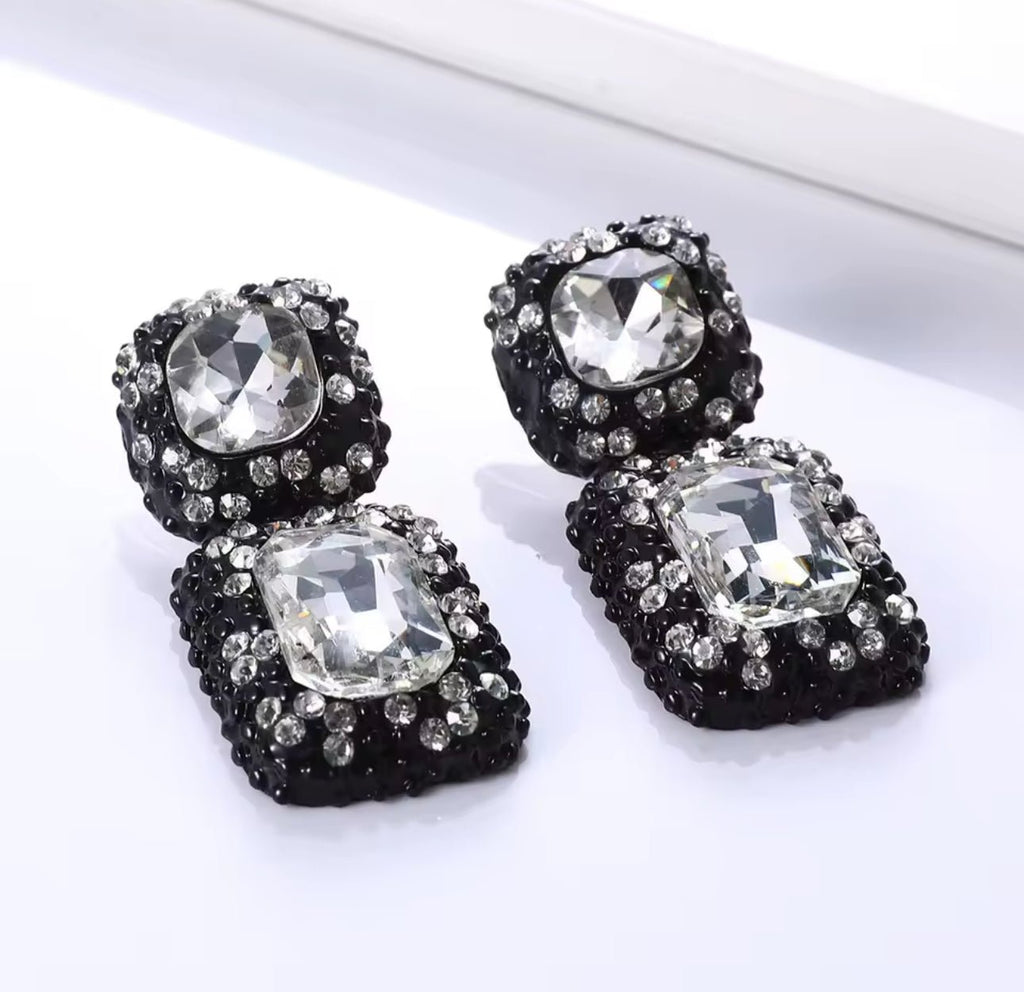 Vintage Crystal Crystal Earrings