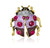 Lady Bug Jewel Broach