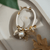 White Rope Flower Necklace
