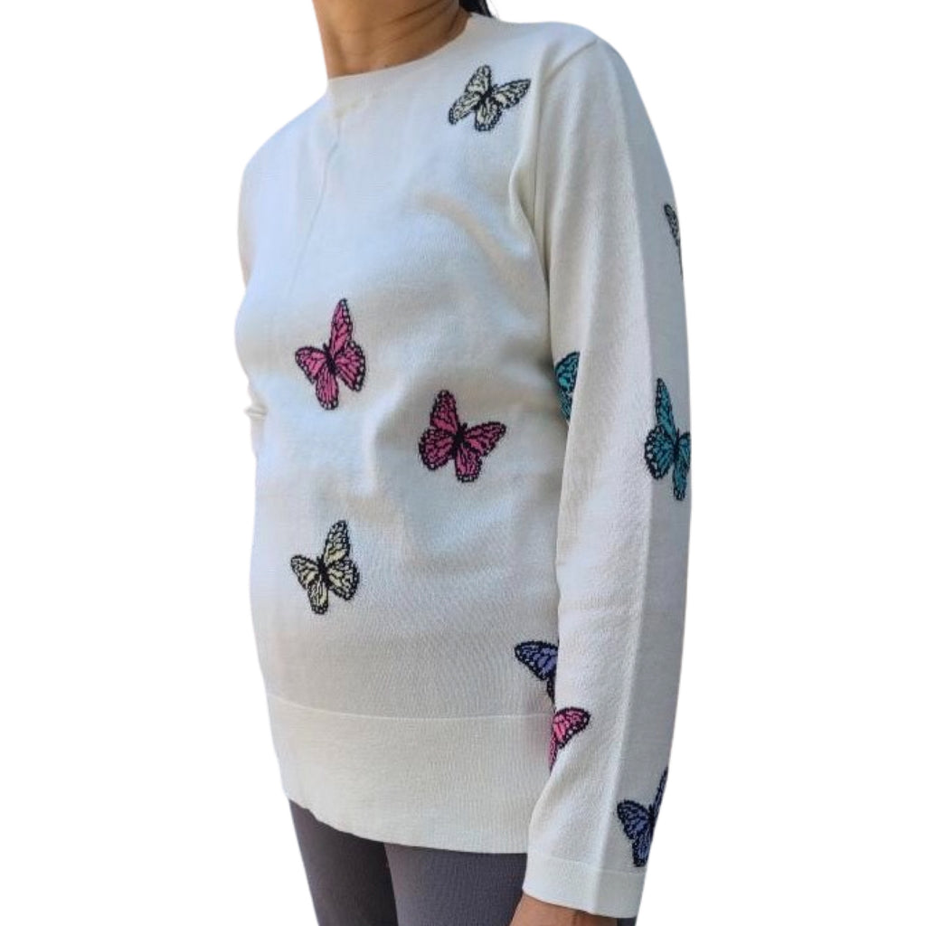 Cotton Cashmere Colorful Butterflies