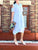 11-263 White Linen Shirt Dress