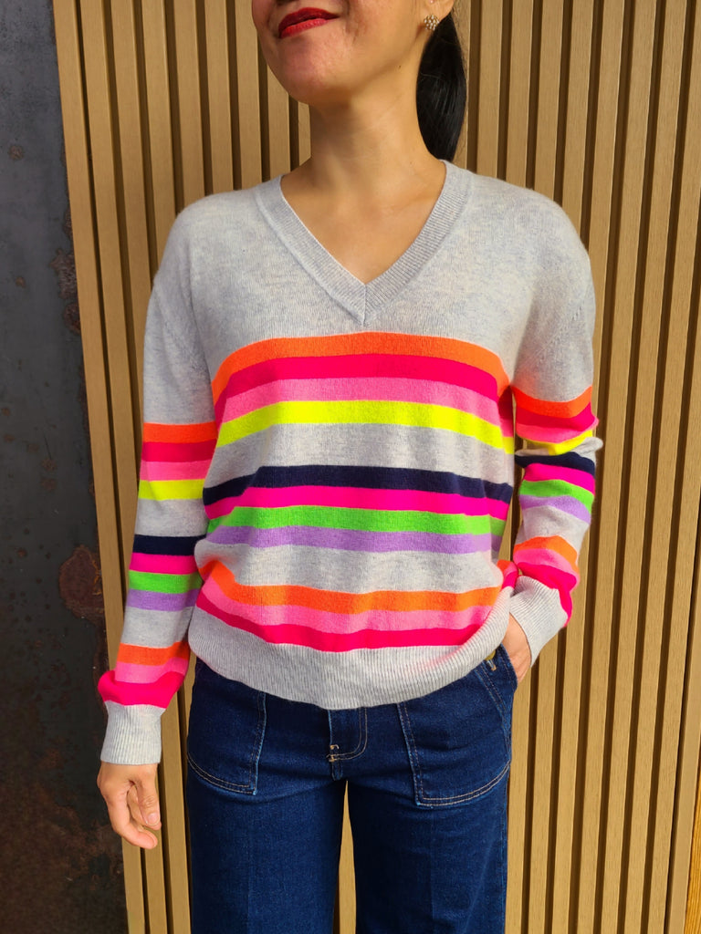 Front View Stripe Pullover 