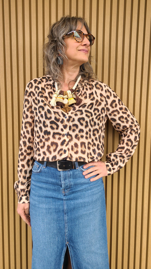 91899 Leopard Print Blouse