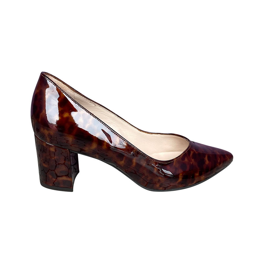 Nera-Brown Tortious Patent Leather