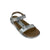 B7410F Silver Camo Leather Sandal