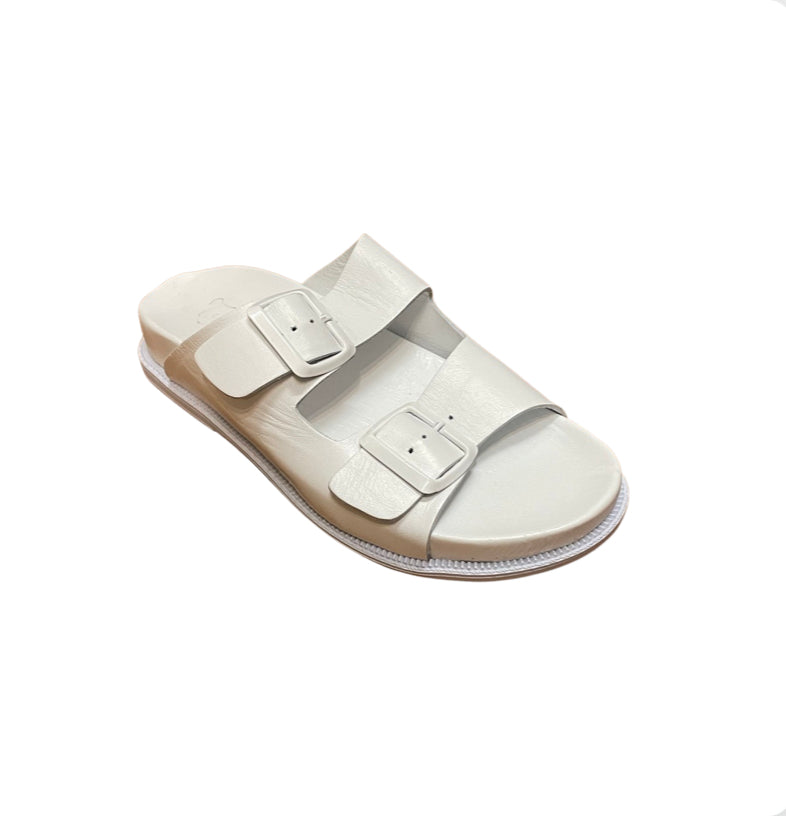 The White Leather Sandal