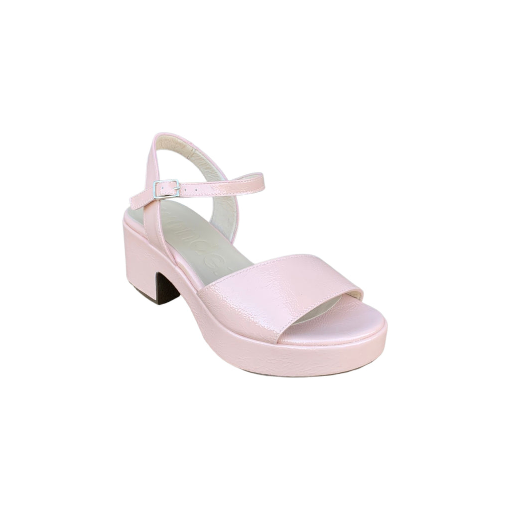 Light pink block heel shoes Clearance