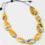 AE20N27 Yellow Marble Holly  Necklace