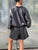 Shalet Eco Leather Black Shorts