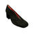 4331 Black Suede Block Heel