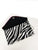 Zebra Rose Glass Bead Clutch