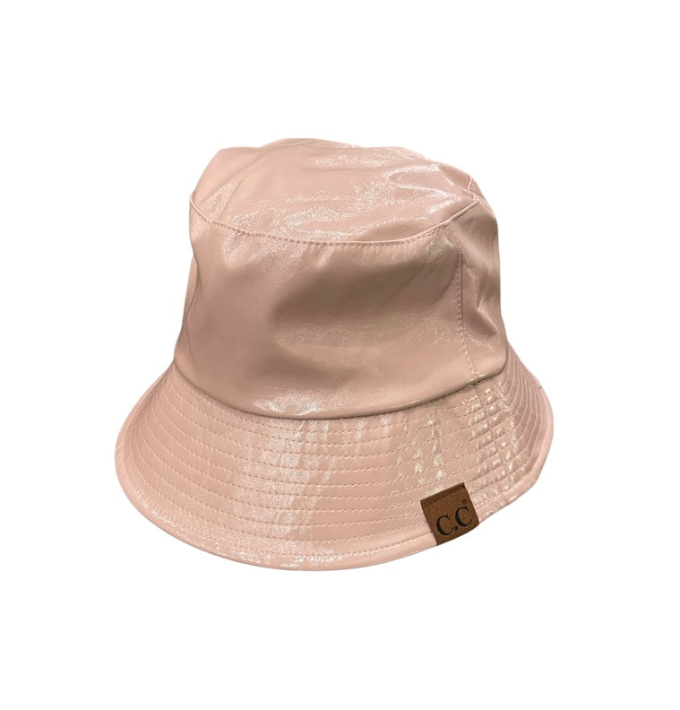 BK4038 Rose Vegan Leather Bucket Hat