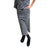 W22146 Black/Grey Stripped Skirt